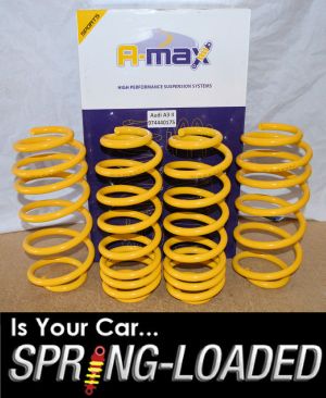 A-MAX Lowering Springs for Audi A3 II 2.0 FSI DSG/1.9/2.0TDI 2003-2012 -30mm
