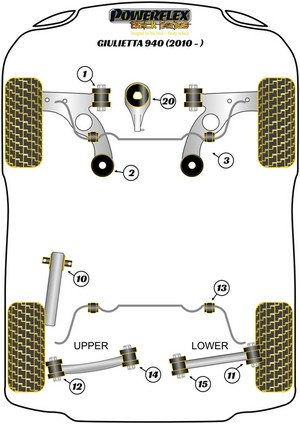 Powerflex Rear Trailing Arm to Chassis Bush (PFR1-1010) for Alfa Romeo Giulietta 940 (2010-On) #4