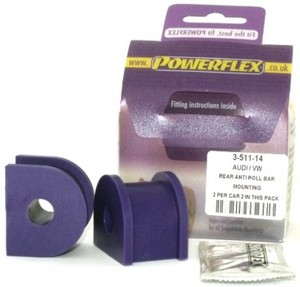 Powerflex Rear ARB Mounting Bush 14mm (PFR3-511-14) for Audi S3 Mk1 (8L) 4WD (1999-2003)