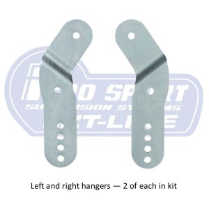 Prosport lowering brackets / shackle kit to fit VW Caddy Mk3 & Mk4 2004-2020 :150999 #2