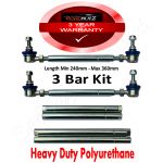 RoadNutz 3 Piece Adjustable Droplink Kit LONG VERSION - Suspension Links - 3 Sizes