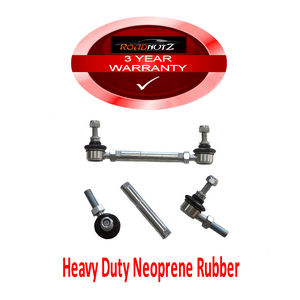 RoadNutz Black - Front Adjustable Drop Links -54 for Ford Focus (DAW,DBW) Hatch +TDDi 10/98-11/04