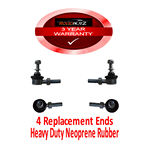 RoadNutz Black - Adjustable Droplink Ends x4