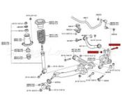 Bolt & Nut - Rear Upper Arm Outer Toyota Celica ZZT230/231 VVTi 1999-2005