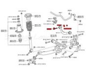 Camber Bolt - Rear Upper Arm Inner Toyota Celica ZZT230/231 VVTi 1999-2005